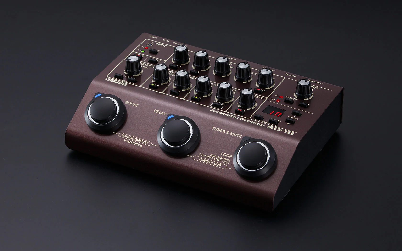 BOSS AD-10 Acoustic Preamp & Multi Effects Pedal - Image 2