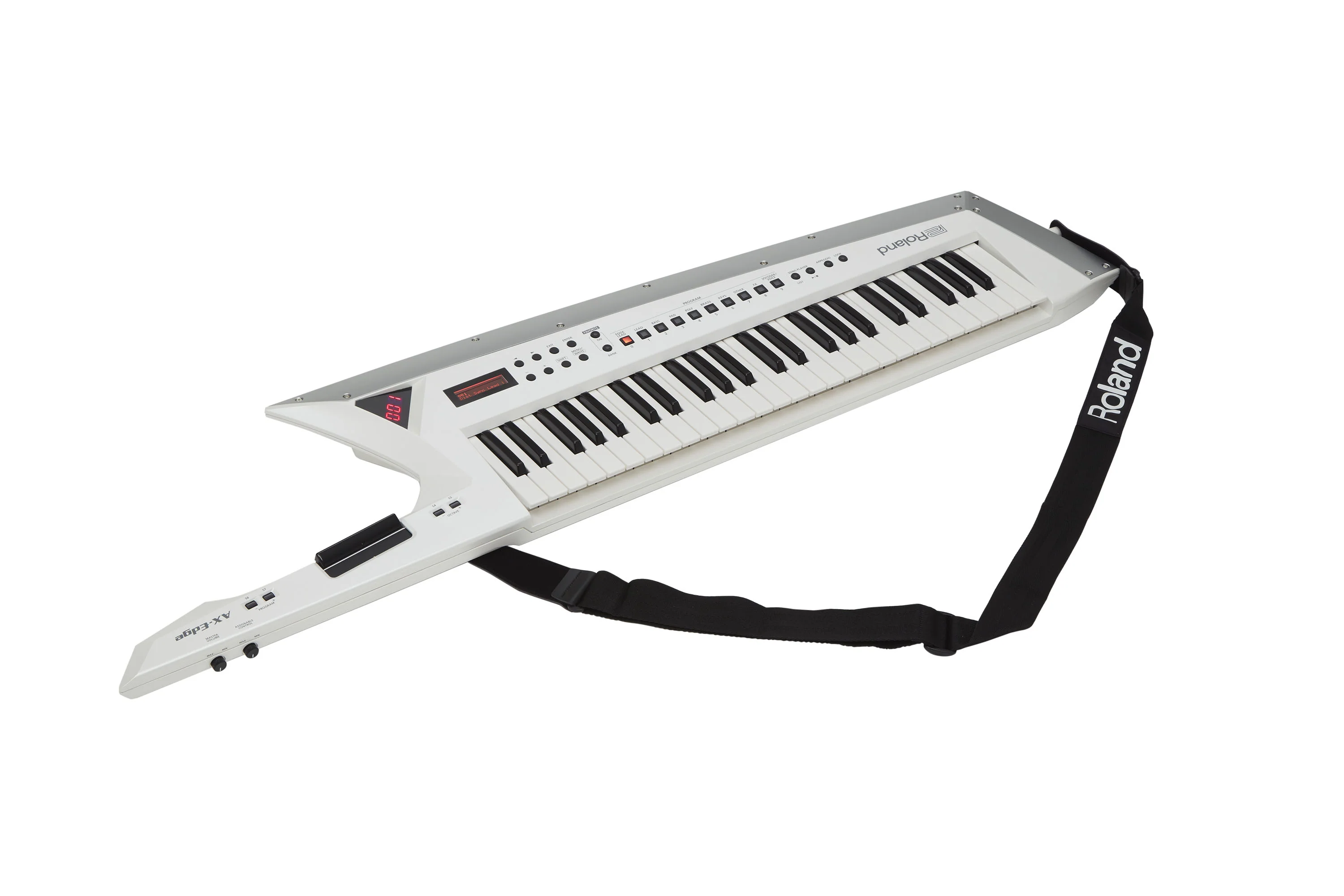Roland AX-EDGE-W 49 Key Shoulder Worn Synthesizer (White) - Image 6
