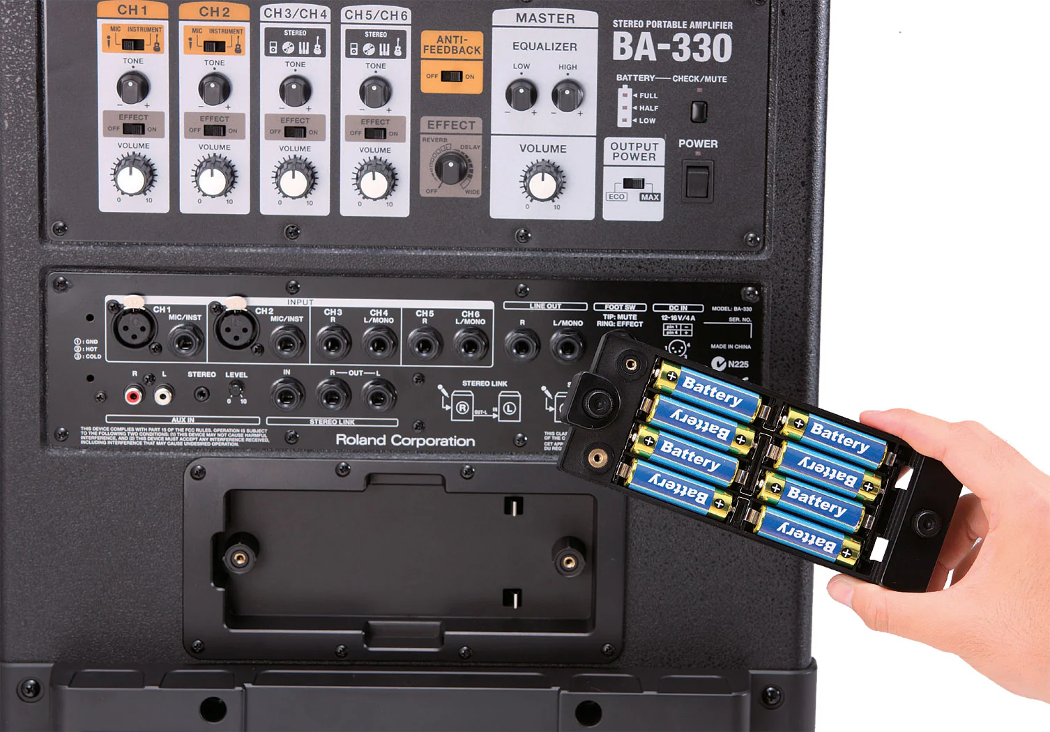 Roland BA-330 4 X 6.5" Portable Digital Stereo PA System - Image 8
