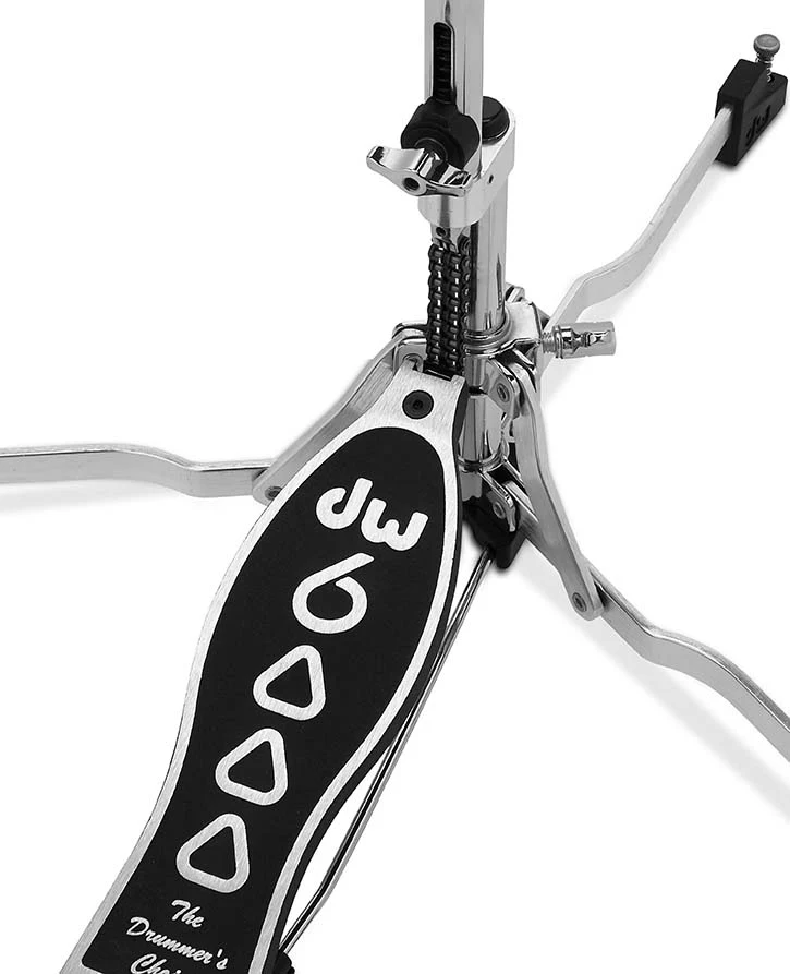 DW Drums 6000 Ultralight Series Flush Base 3-Leg Hi-Hat Stand, Chrome - Image 5