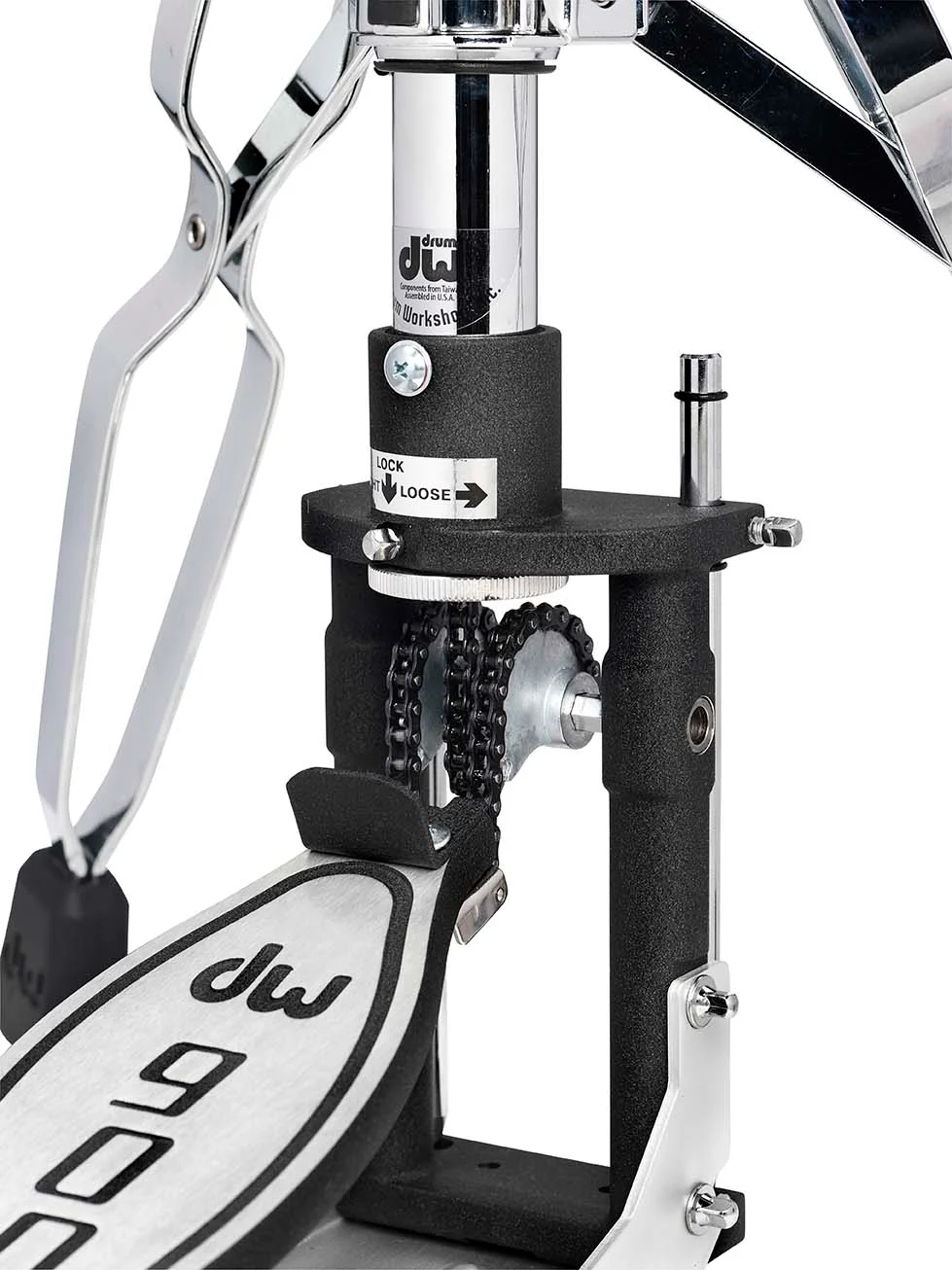 DW Drums 9000 Series 3-Leg Hi-Hat Stand, Chrome - Image 5