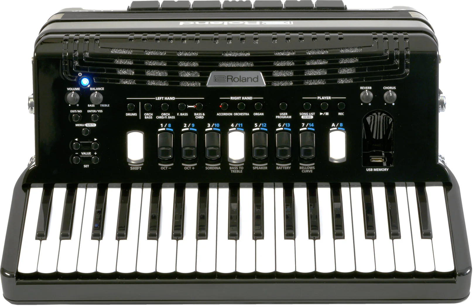 Roland FR-4X BK V-Accordion (Black with Keys) - Image 3