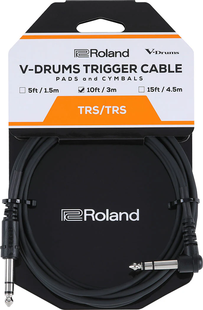 Roland PCS-10-TRA V-Drums Trigger Cable 10ft/3m Straight/Angled - Image 2
