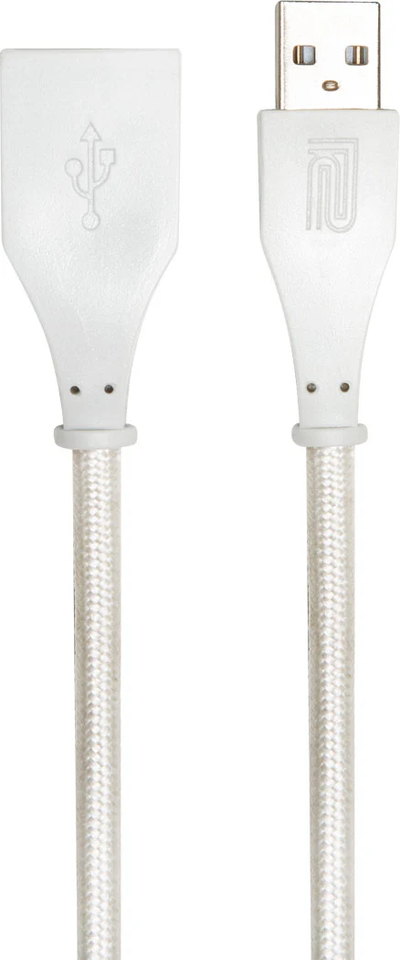 Roland RCC-10-UAUF Interconnect Cable, 10ft/3m, USB-A - USB-A(F), White Woven
