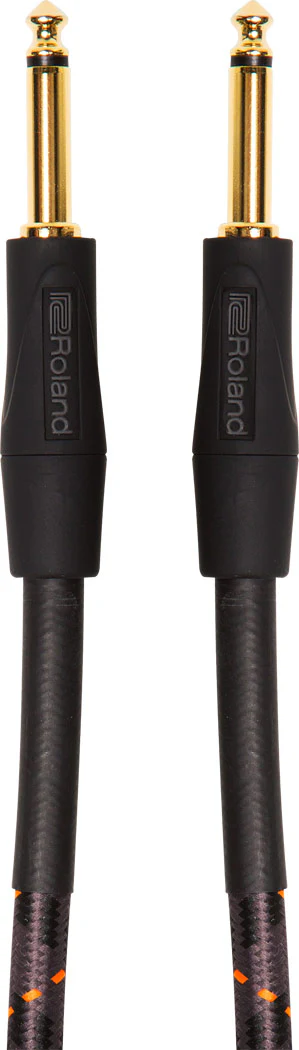 Roland RIC-G20 Instrument Cable, 20ft/6m, Straight/Straight 1/4" Jack, Gold Series