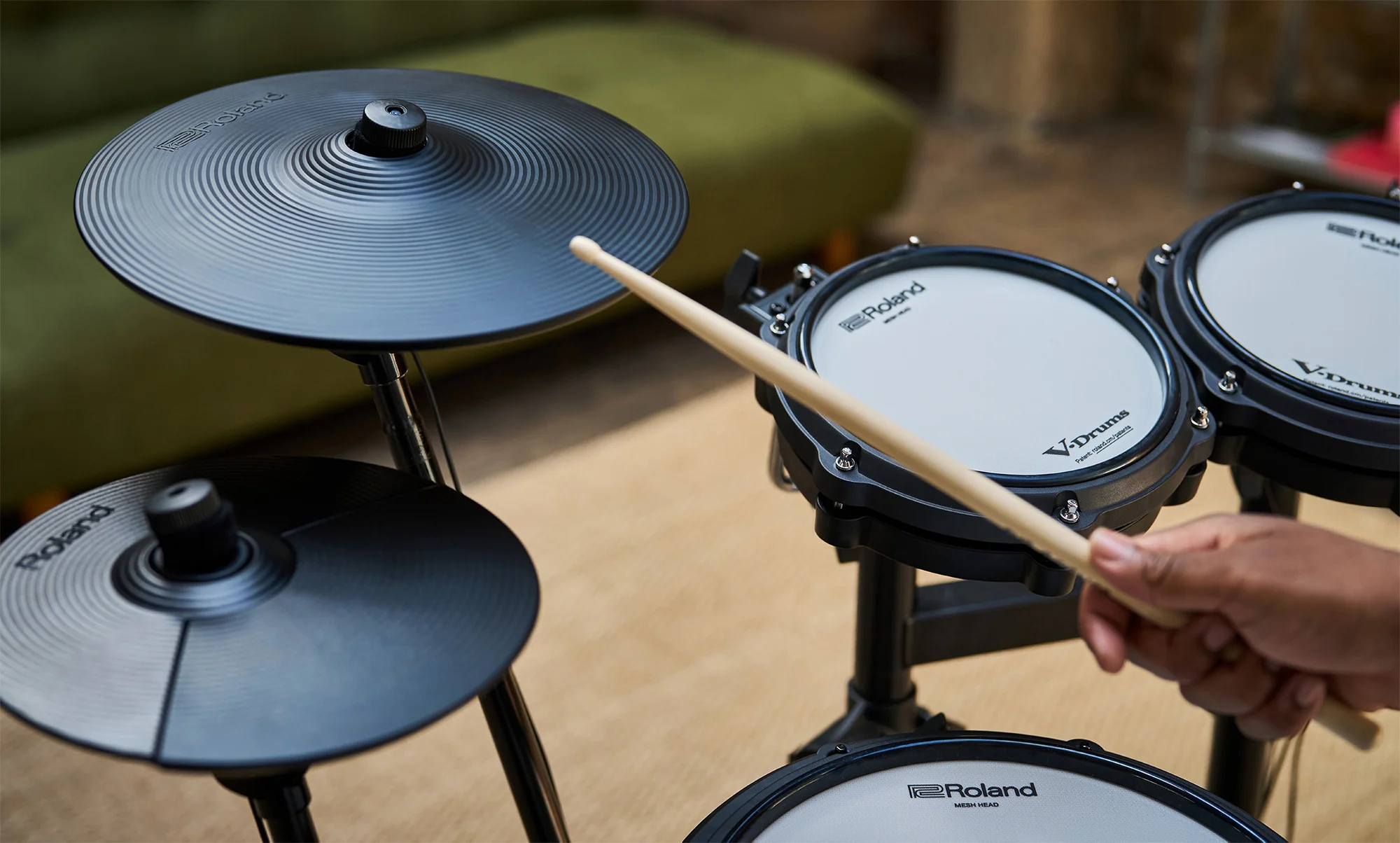 Roland TD313 V-Drums Digital Drum Kit with Hardware - Image 9