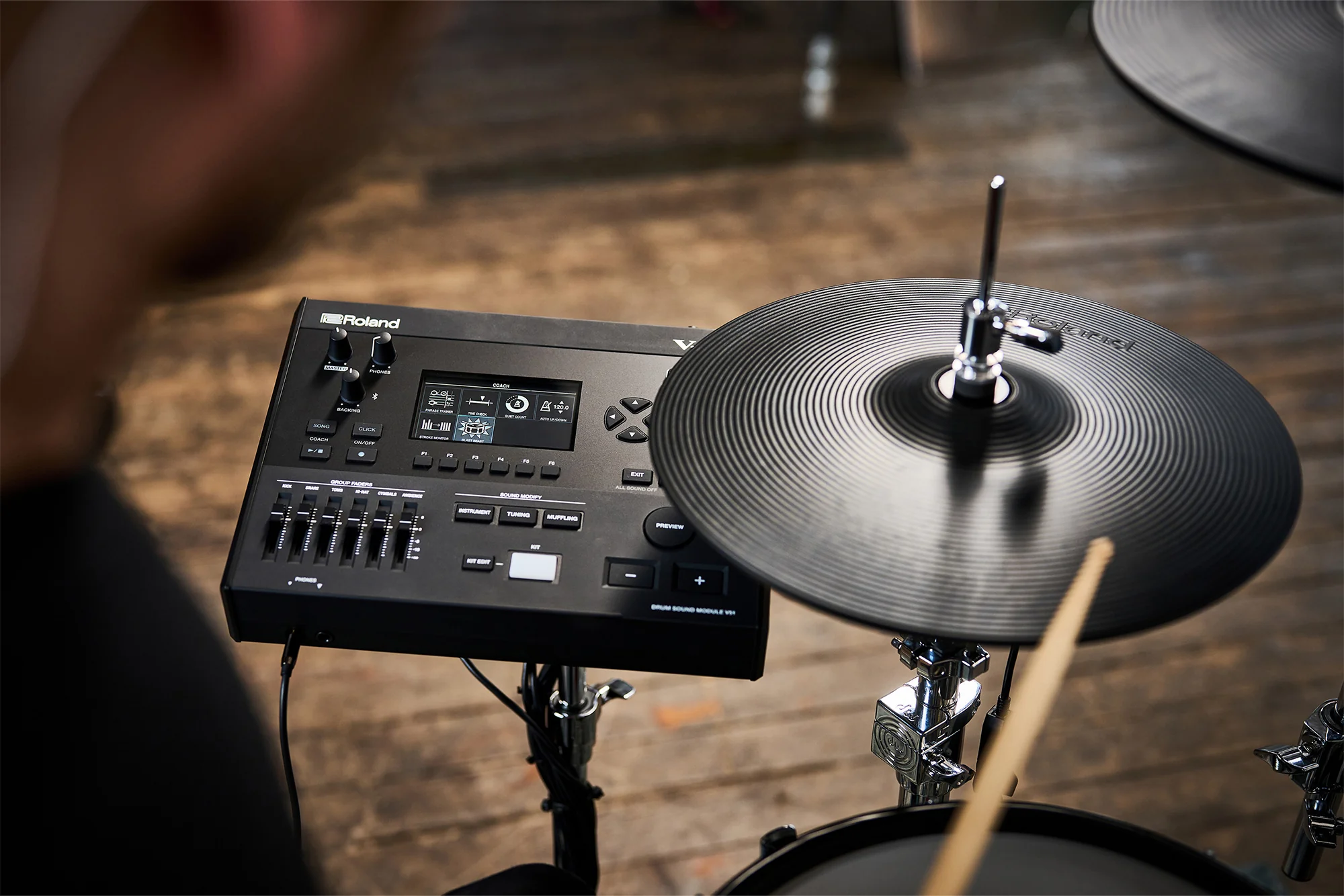 Roland TD513 V-Drums Digital Drum Kit with Hardware & Accessories - Image 8