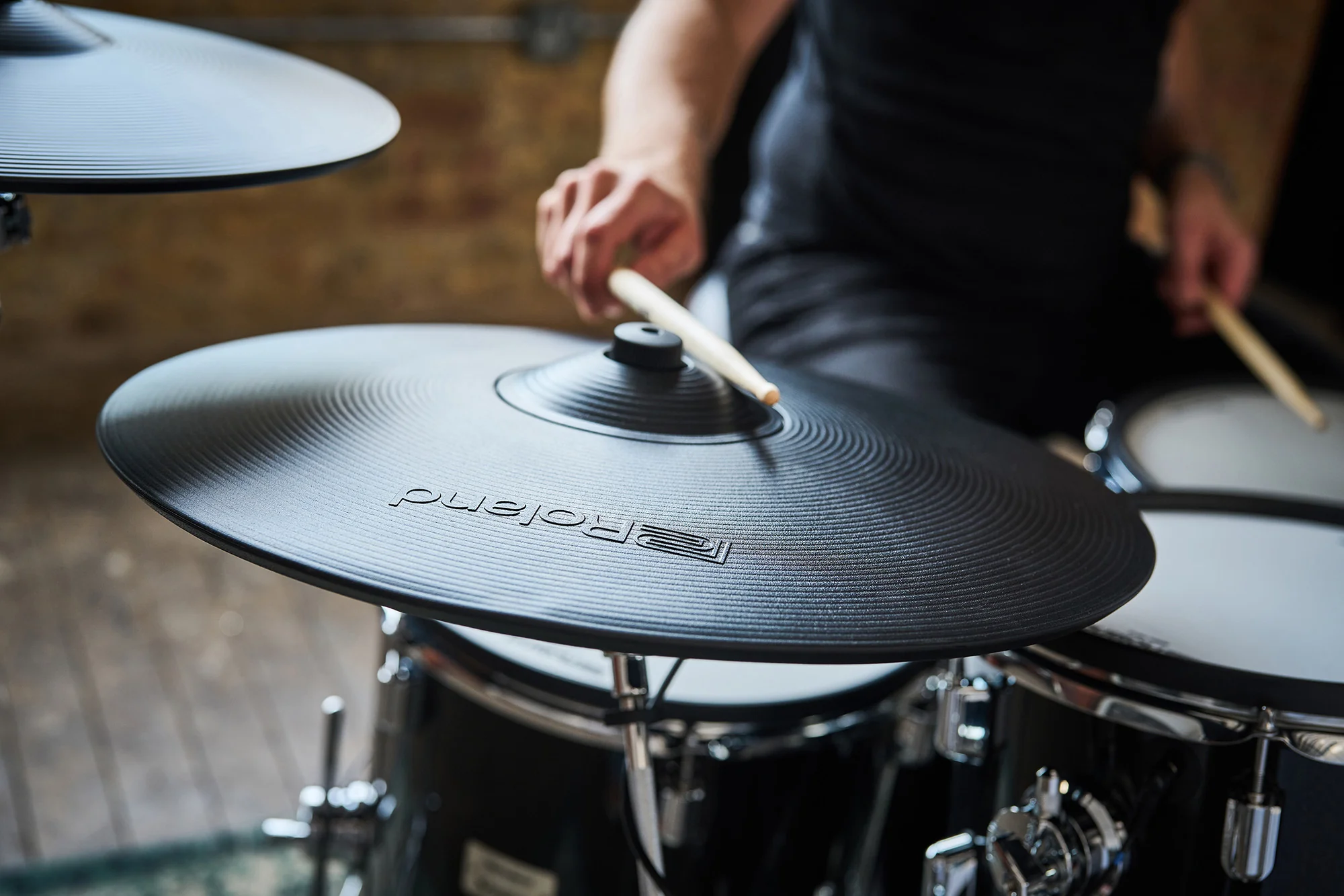 Roland TD516 V-Drums Digital Drum Kit, exc. Accessories - Image 9