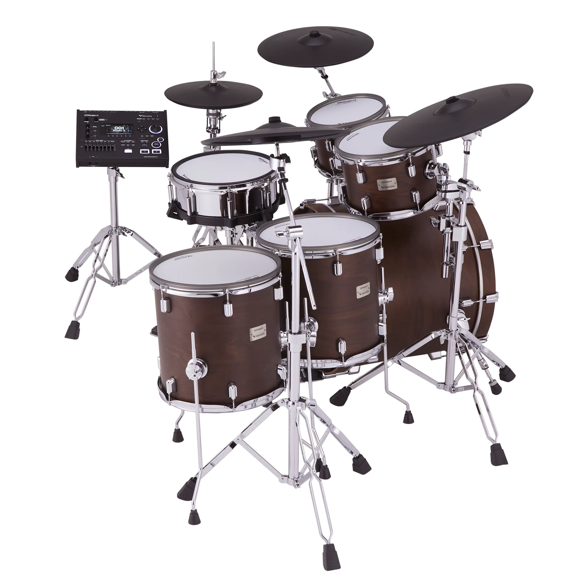 Roland VAD716-SW V-Drums Acoustic Design Kit (Satin Walnut), exc. Accessories - Image 3